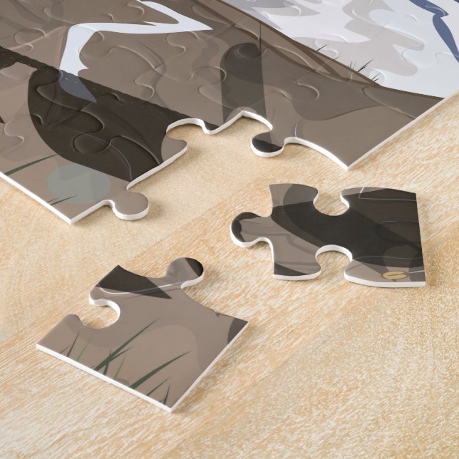 Nepal Himalayan Prayer Flaggor Travel-affisch Pussel (Sidan)