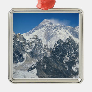 Nepal Himalayas, beskådar av Mt Everest från Gok Julgransprydnad Metall