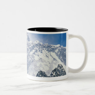 Nepal Himalayas, beskådar av Mt Everest från Gok Två-Tonad Mugg