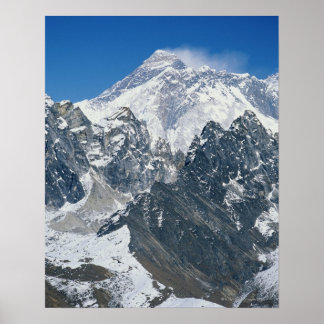 Nepal, Himalayas, Mt Everest från Gokyo Poster