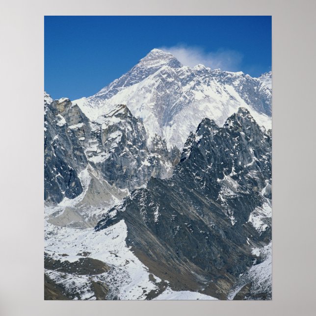 Nepal, Himalayas, Mt Everest från Gokyo Poster (Framsidan)