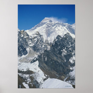Nepal, Himalayas, Mt Everest från Gokyo Poster