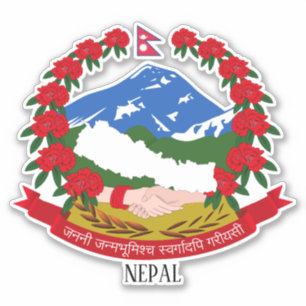 Nepal Jackar Arm Patriotic Klistermärken