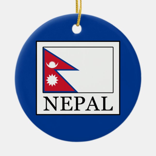 Nepal Julgransprydnad Keramik (Framsidan)