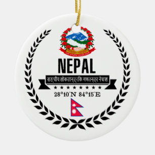 Nepal Julgransprydnad Keramik