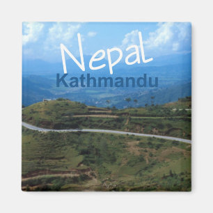 Nepal Kathmandu reser souvenirkylmagneten Magnet