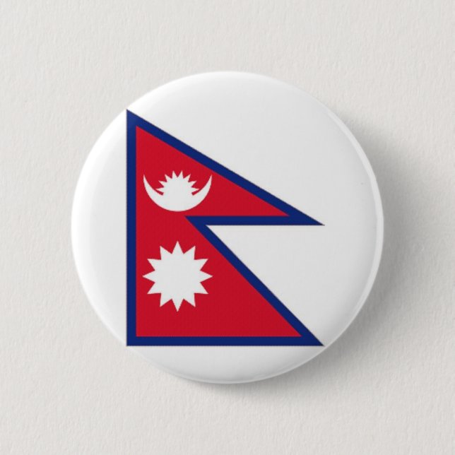 Nepal medborgareflagga knapp (Framsida)