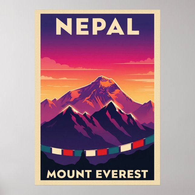 Nepal Mount Everest V06 Poster (Framsidan)