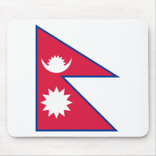 Nepal (Nepalesiska) Flagga Musmatta