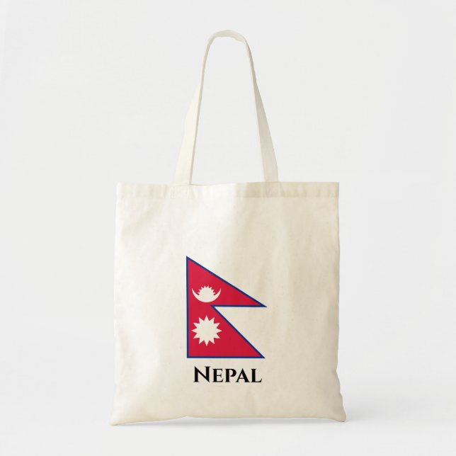 Nepal (Nepalesiska) Flagga Tygkasse (Framsidan)
