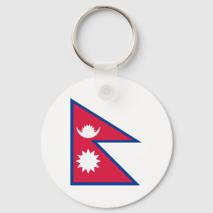 Nepal - Nepaliflagga Nyckelring