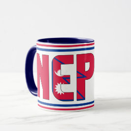 Nepal-öarna Nationell Flagga Patriotic Coffee Mugg