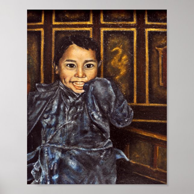 Nepal Orphan i klosterutskrift Poster (Framsidan)