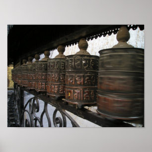 Nepal prayer hjul poster