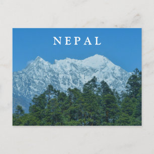 Nepal Snowy Mountains Vykort
