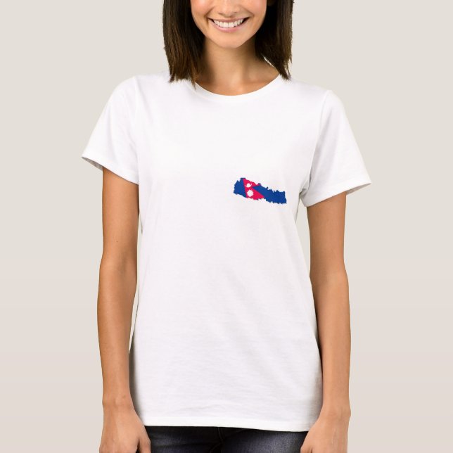 Nepal T-skjorta T Shirt (Framsida)