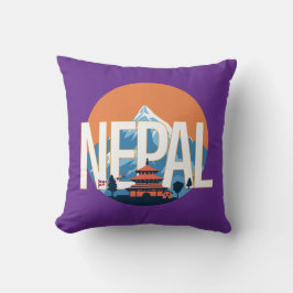 Nepal Temple Mount Everest Kudde