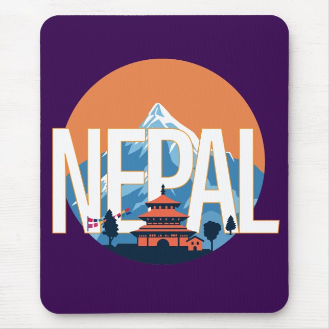 Nepal Temple Mount Everest Musmatta (Framsidan)