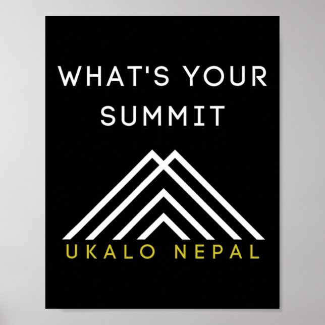 Nepal vandringsklättringskläder  poster (Framsidan)