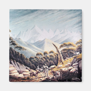 Nepalesiska Herdsmen i himalayasna, 1826 Magnet