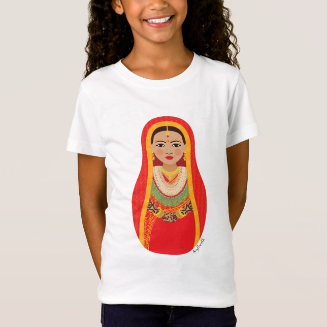 Nepali Bride Matryoshka Girls' Tröja (Framsida)