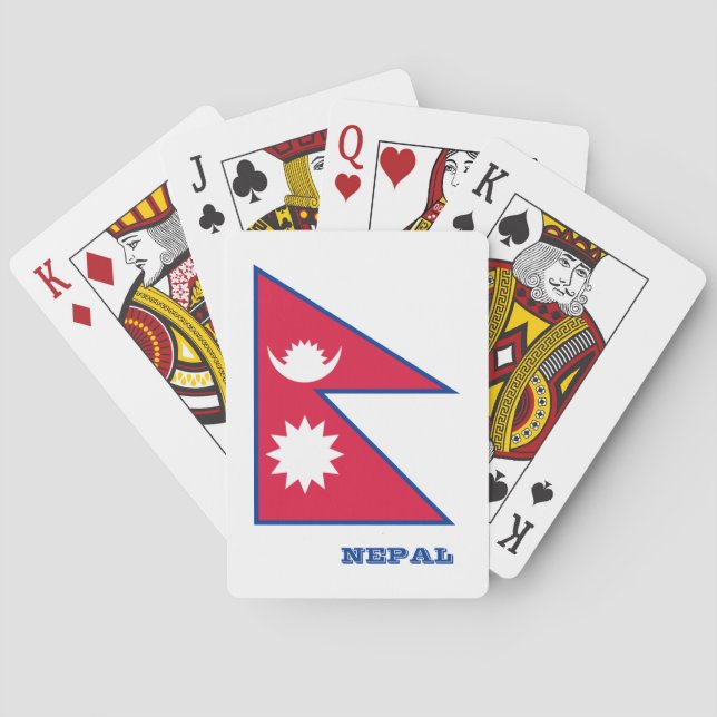 Nepali Flagga Games, Nepal-spelkort Casinokort (Baksidan)