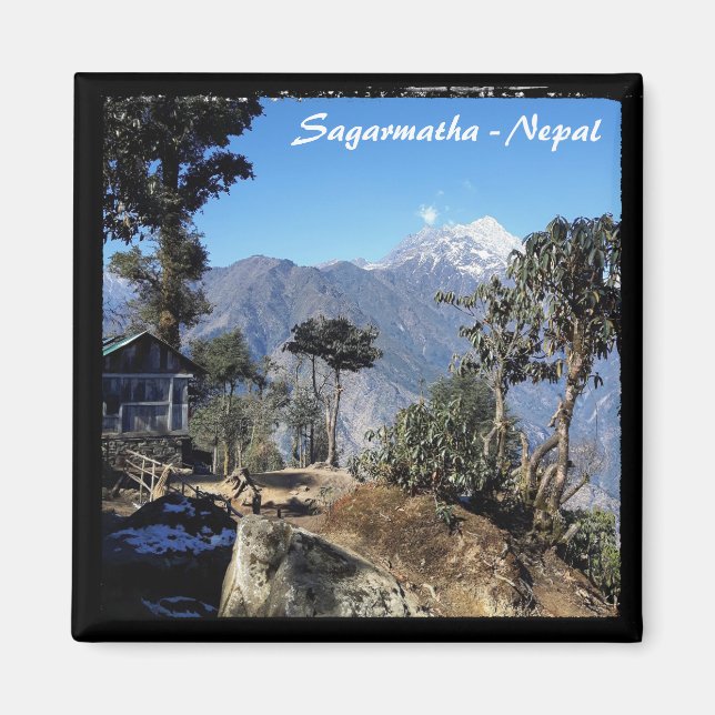 Nepali house, Everest trek, Himalayas - Nepal Magnet (Framsidan)