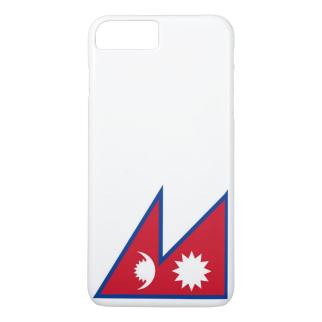 Nepals flagga Case-Mate iPhone skal (Baksida)