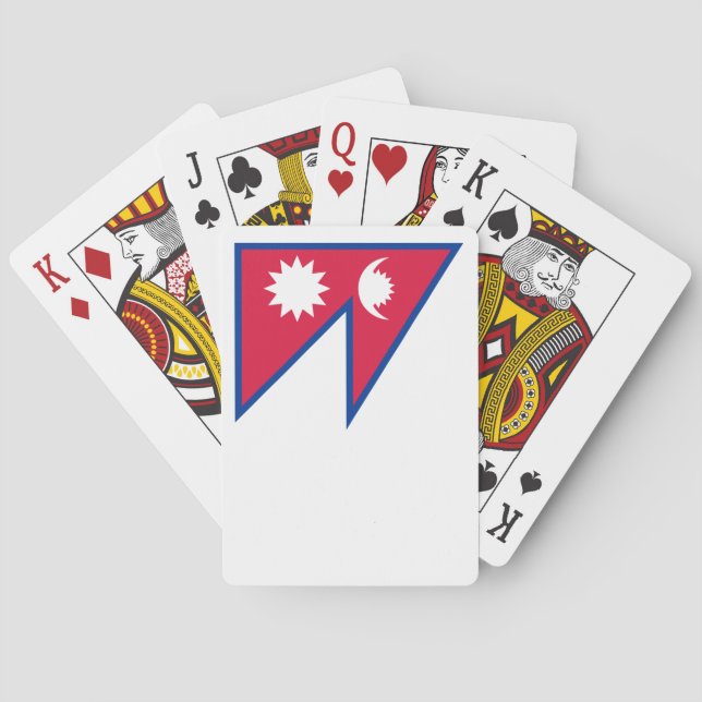 Nepals flagga casinokort (Baksidan)