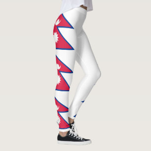 Nepals flagga leggings