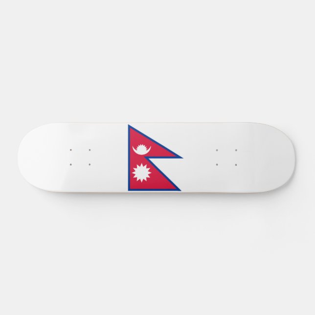 Nepals flagga mini skateboard bräda 18,5 cm (Horz)
