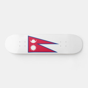 Nepals flagga mini skateboard bräda 18,5 cm
