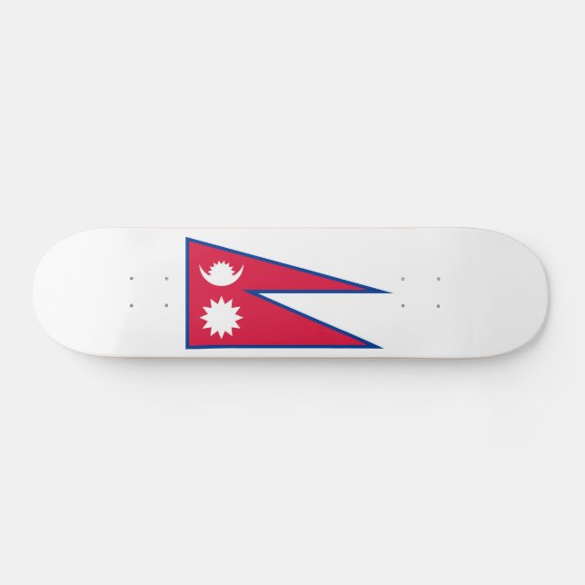 Nepals flagga mini skateboard bräda 18,5 cm (Horz)