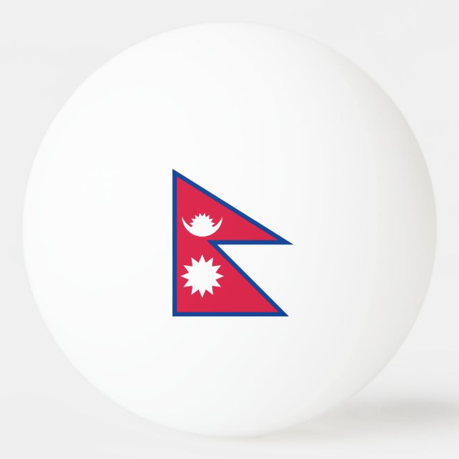 Nepals flagga pingisboll (Framsidan)