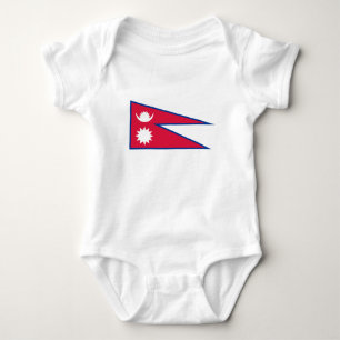 Nepals flagga t shirt