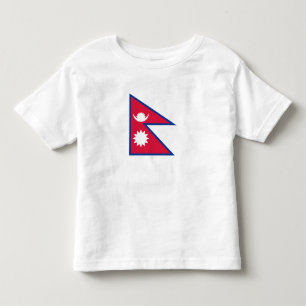 Nepals flagga t shirt