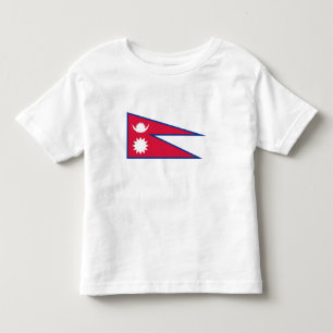 Nepals flagga t shirt