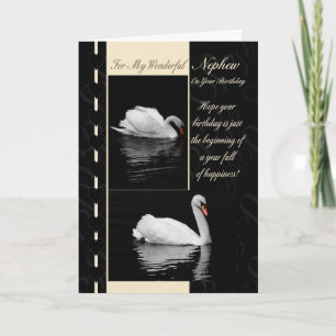 Nephew Birthday Card Svanar Kort