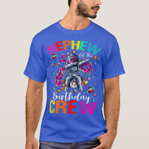 Nephew Birthday Crew Astronaut Space Planets T Shirt