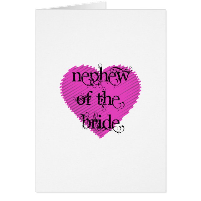 Nephew, Bride Hälsningskort (Framsidan)