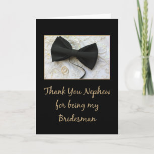 Nephew Bridesman tack Kort