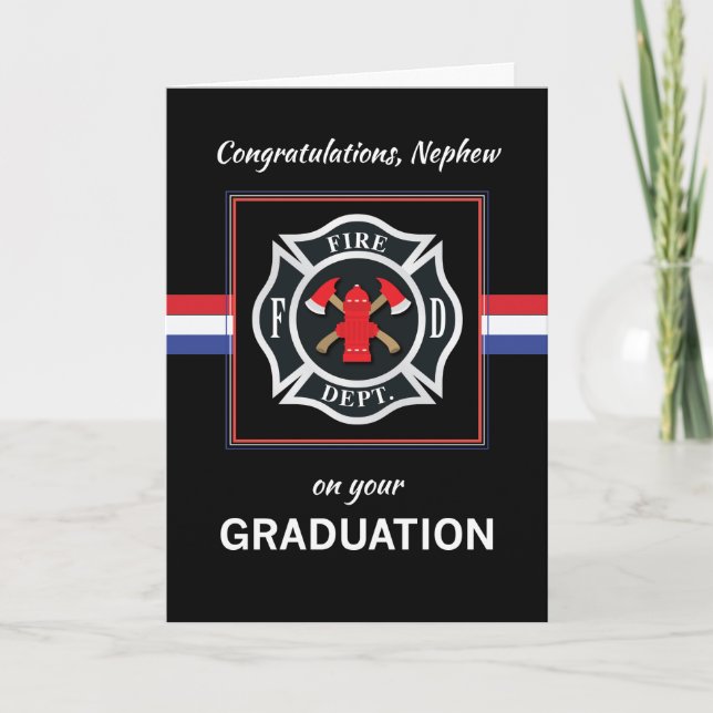 Nephew Fire Department Academy Studenten Kort (Framsida)