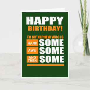 Nephew-födelsedag Kort