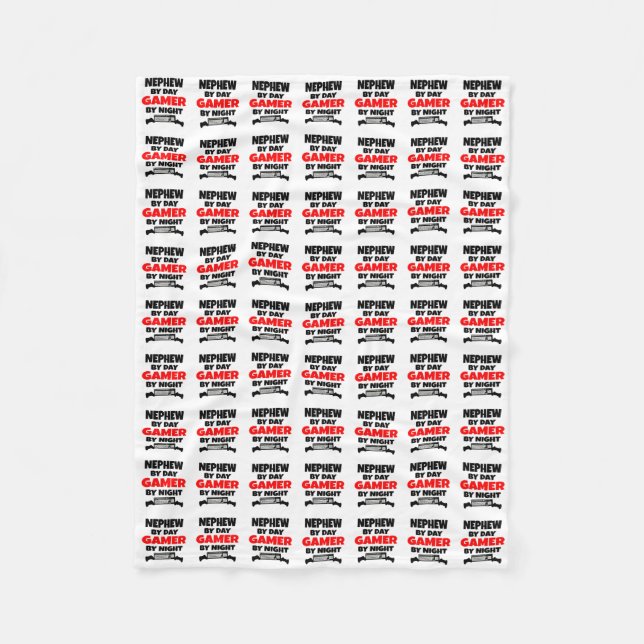 Nephew Kärlek spelar videospel Fleecefilt (Framsidan)