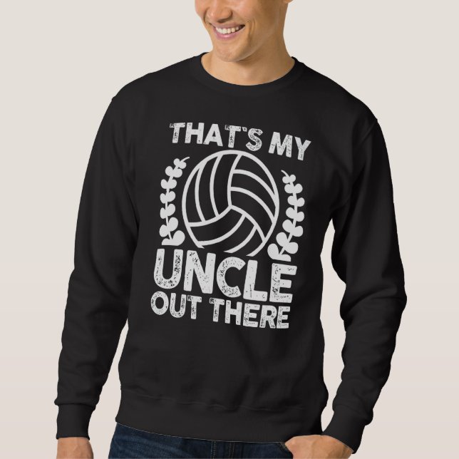 Nephew Niece farbror Volleyball Lång Ärmad Tröja (Framsida)