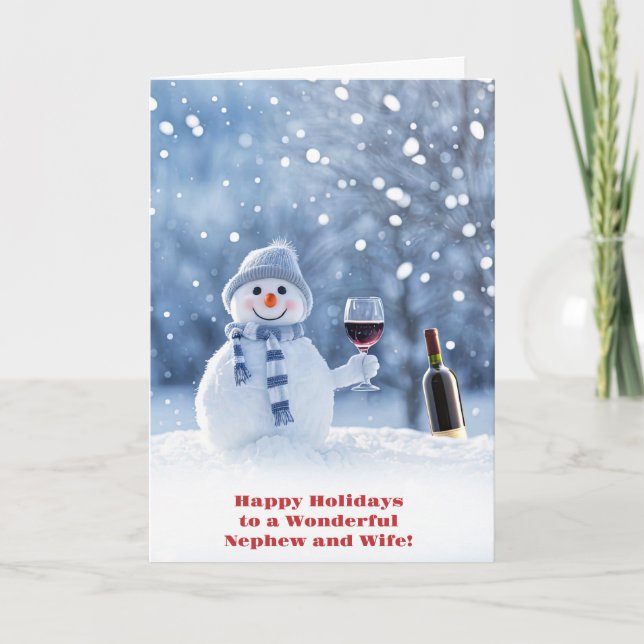 Nephew och frun Niece i Jul Kort (Framsida)