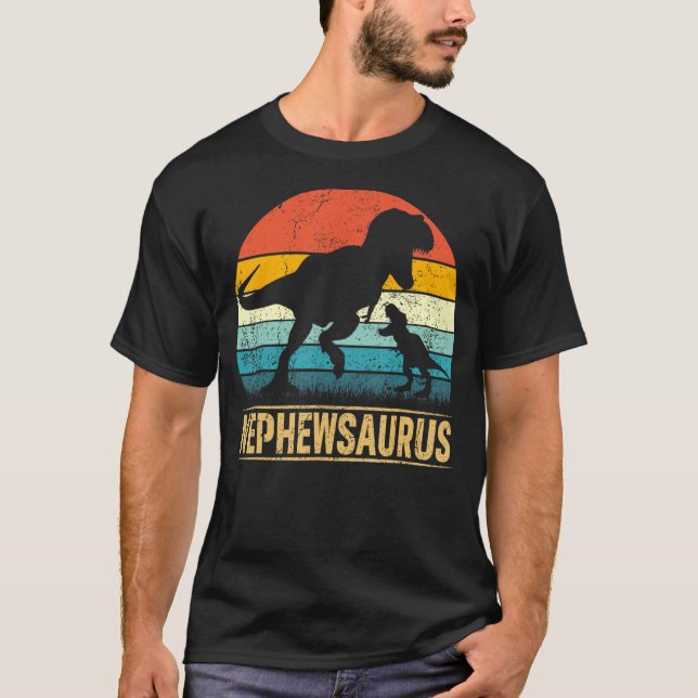 Nephew Saurus T Rex Dinosaur Nephewsaurus Matching T Shirt (Framsida)