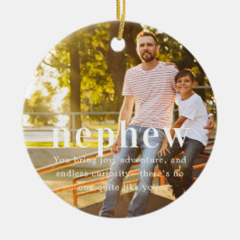 Nephew | Sentimental Photo Keepsakjulen Julgransprydnad Keramik