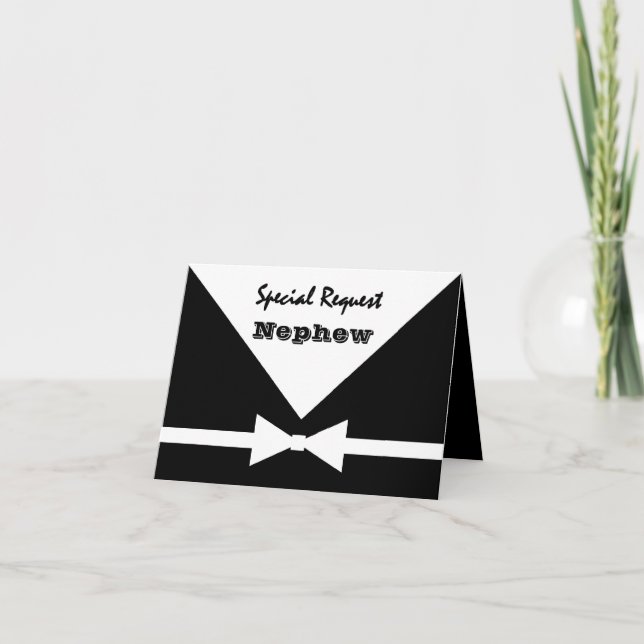 NEPHEW - Speciell förfrågan - Var min pagepojke Inbjudan (Framsida)