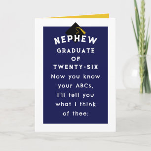 Nephew Studenten 2025-kort Kort